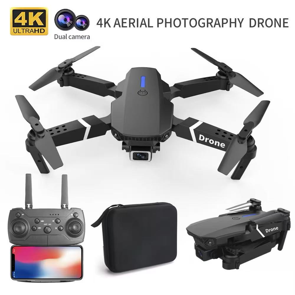 Rc Helicopter Nitro - Dron profesional E88 4k gran angular