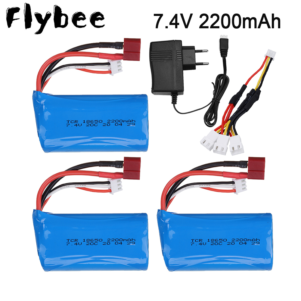Batería Lipo de 7,4 V, 2200mAh - Rc Helicopter Parts reseña y precio